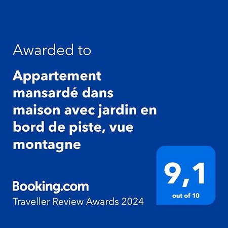 Logement Mansarde Dans Maison Avec Jardin En Bord De Piste, Vue Montagne Les Houches Εξωτερικό φωτογραφία