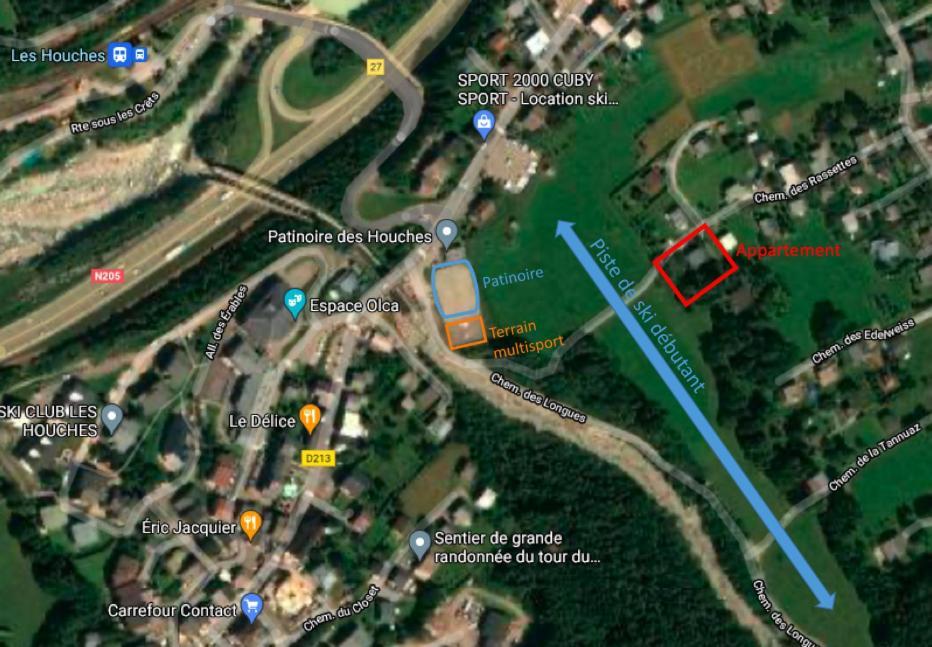 Logement Mansarde Dans Maison Avec Jardin En Bord De Piste, Vue Montagne Les Houches Εξωτερικό φωτογραφία