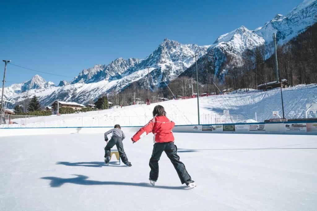 Logement Mansarde Dans Maison Avec Jardin En Bord De Piste, Vue Montagne Les Houches Εξωτερικό φωτογραφία